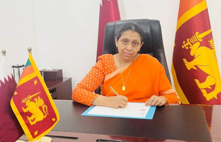 කටාර් රාජ්‍යයේ තානාපති ලෙස වැඩභාරගත් පළමු ශ්‍රී ලාංකීය කත