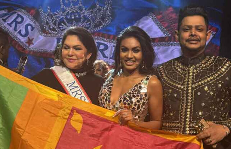 ලෝක විවාහක රූ රැජින තරගයේ දෙවන ස්ථානය ඉෂාදි අමන්දාට