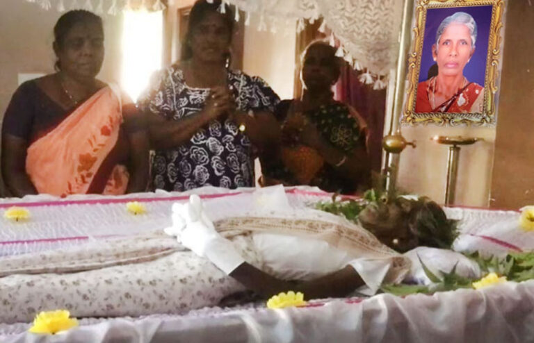 තවත් දෙමළ මවක් අතුරුදහන් පුතු නොදැකම අවසන් ගමනේ