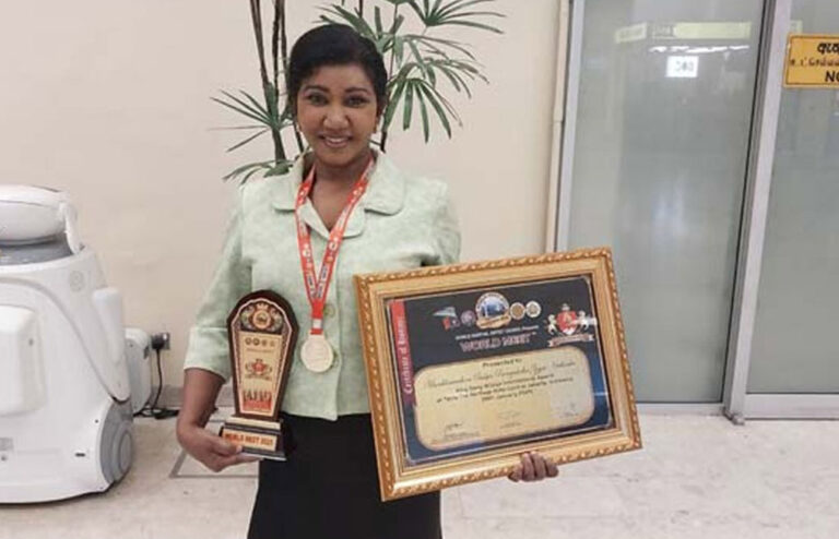 පුෂ්පා රම්‍යානි ද සොයිසාට ජාත්‍යන්තර සම්මානයක්