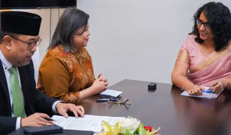 අග්‍රාමාත්‍යවරිය සහ ශ්‍රී ලංකාවේ ඉන්දුනීසියානු තානාපතිනී අතර හමුවක්