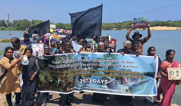 ‘සටන අත් නොහරිමු’ ජගත් කාන්තා දිනයේ දෙමළ මාතා අදිටන