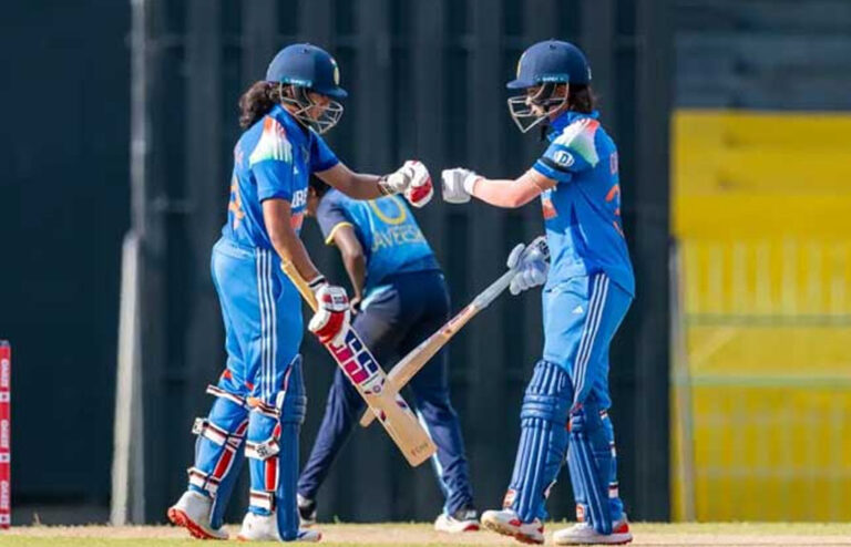 ඉන්දීය කාන්තා පිලට එක්දින ජයක්