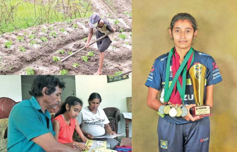 උපතින්ම අතක් අහිමිව රටක් ජය ගන්න වෙර දරන දියණියක්