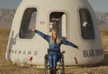 අභ්යවකාශය තරණය කළ පළමු රෝද පුටු භාවිතා කරන්නිය