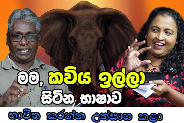 මම, කවිය ඉල්ලා සිටින භාෂාව භාවිත කරන්න උත්සාහ කළා – රුවනි සිසිජා