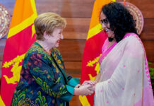 අගමැතිනිය සහ ක්රිස්ටලීනා ජෝර්ජියේවා අතර හමුවක්