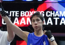 මතභේදාත්මක බොක්සිං ක්රීඩිකාවගේ ඔලිම්පික් රන් පදක්කම ආසියානු ශූරතාවලියේ ලෝකඩ පදක්කමට බැහැලා