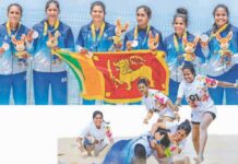 ශ්රී ලංකා කබඩි ක්රීඩිකාවෝ රිදියෙන් සැරසෙති