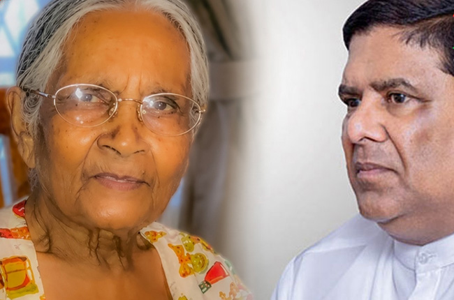 හිටපු අමාත්‍ය වජිර අබේවර්ධනගේ නැන්දණිය අභාවප්‍රාප්ත වේ