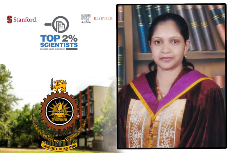 මොරටුව විශ්වවිද්‍යාලයේ මහාචාර්ය දුලානි මීදෙණිය Stanford–Elsevier 2026 නාමාවලියට අනුව ලෝකයේ හොඳම විද්‍යාඥයන් 2% අතරට!